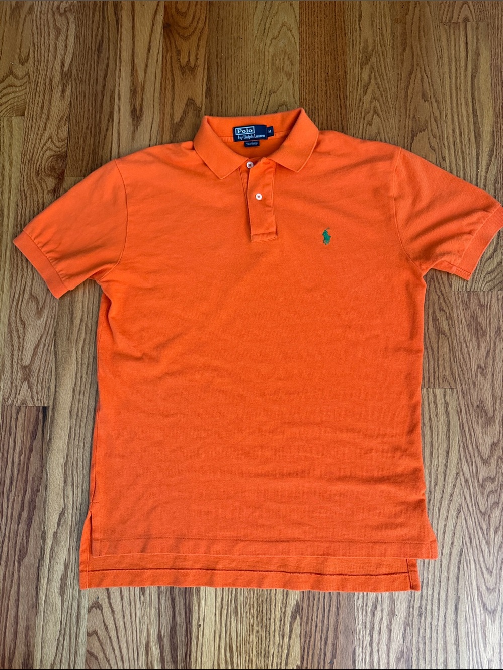 Polo by Ralph Lauren Bright Orange Short-Sleeve Polo with Green Pony